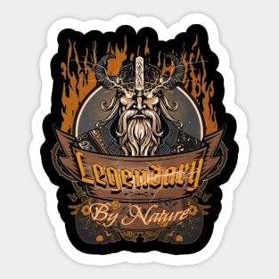 Legendary By Nature Viking Sticker